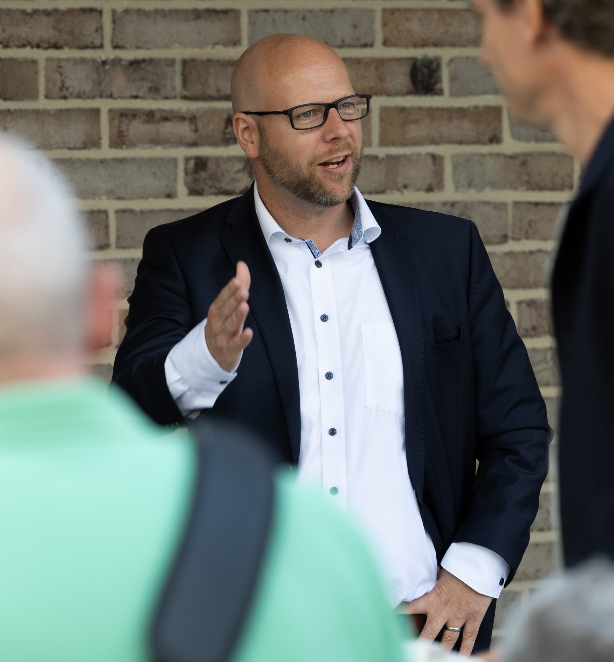 Raphael Althaus // Einweihungsfeier Bau Geno Neubau am Dresdener Ring Maximilian Friedrich - OB von Backnang